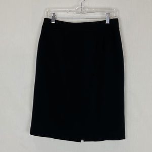 CALVIN KLEIN ll Black Lined Pencil Skirt Size 6